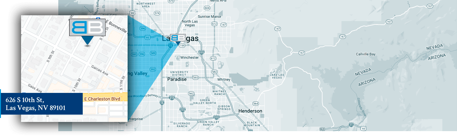 Map Location Of Personal Injury Law Office In Las Vegas